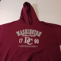 Gildan Washington Nation's Capital Men's Red Pullover Hoodie Sweatshirt Size L image 6