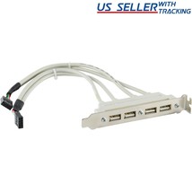 4 Port Usb2.0 Motherboard Rear Panel Expansion Bracket Host Adapter - $11.31