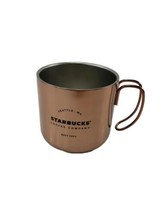 2016 Starbucks Est.1971 Stainless Steel Mug Cup Royal Copper Bronze 12oz 355ml  - £11.40 GBP