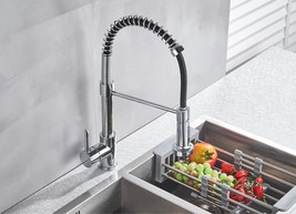Single Handle Pull Down Sprayer Kitchen Sink Faucet - £83.85 GBP