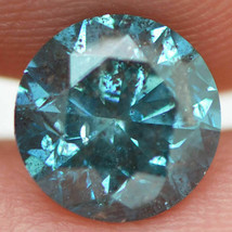 Round Shaped Diamond Loose Fancy Blue Color Enhanced I1 Certified 1.79 Carat - £950.31 GBP