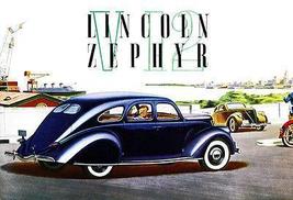 1936 Lincoln-Zephyr V-12 - Promotional Advertising Poster - £26.53 GBP