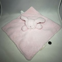 Blankets &amp; Beyond Pink Bunny Lovey Security Blanket 14&quot; x 14&quot; EUC - $14.95