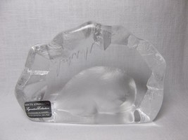 Mats Jonasson Crystal Seal Sculpture wildlife signature collection Sweden - £33.50 GBP