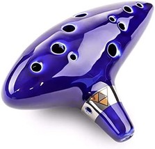 Blue Alto C Legend Of Zelda Zelda Ocarina Flute Of Time Ceramic, 12, 5 C... - £29.73 GBP