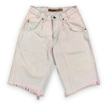 Vtg Levis Silvertab Denim 28x13 Loose Fit Baggy Jeans Shorts 1990s Pink Cut Off - £23.67 GBP