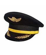 George Jimmy Aircraft Captain Cap Uniform Aviation Cap Railway Hat Costu... - £23.02 GBP