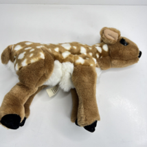 Folkmanis Baby Deer Fawn Plush Hand Puppet Full Body Brown White Spots 12&quot; - $17.28