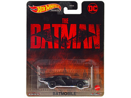 Batmobile Matt Black The Batman 2022 Movie DC Comics Diecast Car Hot Wheels - £16.33 GBP