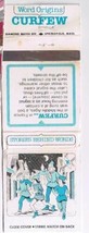 Educational Matchbook Cover Curfew Stories Behind Words - $1.97