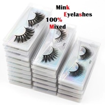 Women&#39;s Pretty 3D Natural Faux Mink Eyelashes Mixed Handmade  - 30 Pair - £54.68 GBP