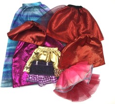 Barbie Doll Clothing Lot 9 Pieces - Princess Skirts, Mini Skirts &amp; Fashion Skirt - £11.19 GBP