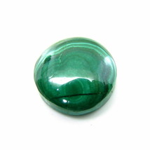 5.8Ct Natürlich Bild Malachit Rund Cabochon Edelstein - £11.38 GBP