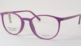 POLICE PERCEPTION 2 V1973 0GEA Matt Dark Lilac UNIQUE EYEGLASSES 50-19-1... - $79.20