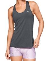 Under Armour Womens Activewear Fitted Racerback Tank Top,Graypitch Heather,Large - £22.61 GBP