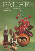Pause for Living Winter 1964 1965 Vintage Coca Cola Booklet Christmas Ho... - $6.92