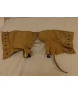 RARE Vintage 8/30/43 WWII Tan Khaki Canvas Cotton Steampunk Spats - €30,45 EUR