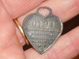 Vintage Massachusetts Medical embossed Tag Telegraph Number - $645.87 MXN