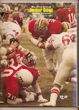 1981 Senior Bowl Game Program Neil Lomax Ricky Jackson GEORGE ROGERS - $61.51