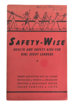 Vtg Safety-Wise Health &amp; Safety Aids for Girl Scout Leaders 1940 Ephemera - £15.80 GBP