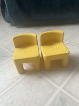 Little Tikes Dollhouse Size Yellow Chair Lot of 2 - £12.40 GBP