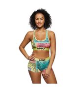 PSD Women's Brights Patchwork Sports Bra, Multi, Size Large - $21.78