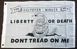 Culpeper Liberty or Death Gadsden Dont Tread on Me Polyester 2x3 Foot Flag Ft - £3.54 GBP