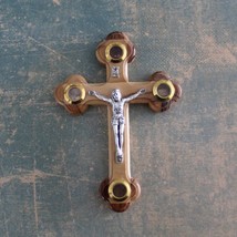 7&quot; Handmade Olive Wood Crucifix, Perfect Religious Gift, Housewarming Gi... - £31.25 GBP