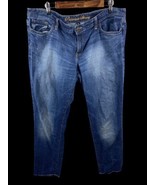 Gap Jeans Size 18 / 34 Womens Premium Skinny Medium Distressed Wash Stre... - $35.17