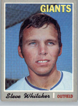 1970 Topps 496 Steve Whitaker  GD San Francisco Giants - £1.22 GBP