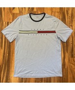 Tommy Hilfiger Logo T-Shirt Men’s Sz XXL Light Baby Blue Flag Tee Preppy... - $370.49 MXN