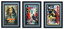 Godzilla Monster Movie Poster set Finest Quality Prints &amp; Framing - £121.88 GBP