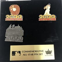 Baseball All Star Commemorative Pin Set 2000 All Star Game Atlanta 3 Pins - £6.72 GBP