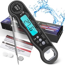 Meat Thermometer Instant Read Digital Kitchen Thermometer Bbq Thermometer With 3 - £15.79 GBP