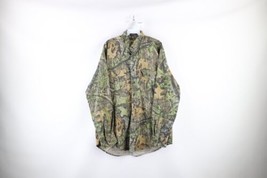Vtg Streetwear Mens Large Faded Heavyweight Mossy Oak Camouflage Button Shirt - £43.48 GBP
