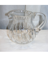 Vintage Cut Glass Leaded Crystal 40 Oz Short Pitcher 8-b - $1,475.46 MXN