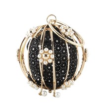  Out Spherical Cage Evening Bag Women 2021 Fashion   Personality Circular Day Cl - £102.94 GBP