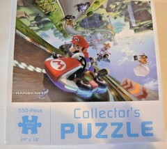 MarioKart 550 Piece Puzzle Nintendo Collector&#39;s Edition 24&quot; X 18&quot; Finished Size - £7.78 GBP