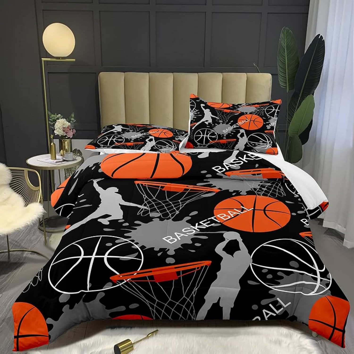 Bodhi Bed in A Bag for Kids Boys,Kids Bedding Comforter Sheet Set,Twin Size Bask