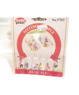 HO TRAINS- MODEL POWER 5703- SITTING PEOPLE- PAINTED- - NEW- M12 - $141.33 MXN