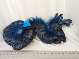 Folkmanis Sea Serpent Hand Puppet Plush Blue Mythical Fantasy Stuffed Animal Toy - $49.95