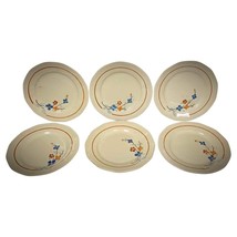 Vintage Set of 6 Sarreguemines Plates with Floral Décor - 2Y160 - $245.51
