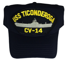 Uss Ticonderoga CV-14 Hat Cap Usn Navy Ship Essex Class Aircraft Carrier - £18.02 GBP