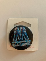 Nintendo Super Mario Bros Video Game Movie Button Pin NOS Vintage - £15.94 GBP