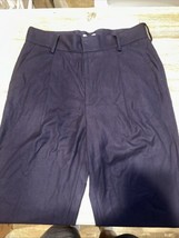 Open Edit Mens Navy Blue Pants Pleated Cuffed Cropped Size 32. NWOT. P - £19.14 GBP