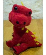 Melissa &amp; Doug RED and YELLOW DINOSAUR 8&quot; Plush STUFFED ANIMAL Toy - $15.35