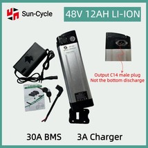 48V 12Ah EBIKE Battery Lithium Ion 30A BMS Electric Bicycle Motor 1000W ... - £148.39 GBP