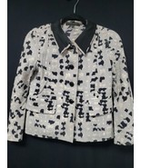 Marc Jacobs 100% Silk Woven Blazer Jacket Geometric Runway Print Size 2 - €189,86 EUR