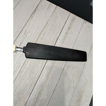 Icing Spatula Spreader Serrated Knife 12 1/2&quot; Nylon Plastic Black Almond Japan - £7.96 GBP