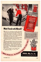 10 Print Ads Gas Oil Car Texaco AC Emerol Marvel Mystery Ford Blue Streak 1950&#39;s - £15.65 GBP